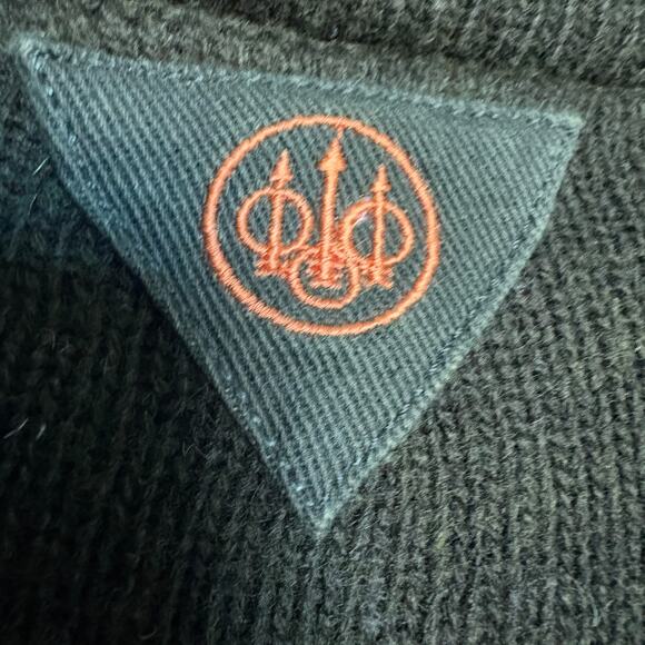 Vintage Beretta Wool Shooting Sweater Lambswool Half Zip Fieldwear GORPCORE - Picture 5 of 10